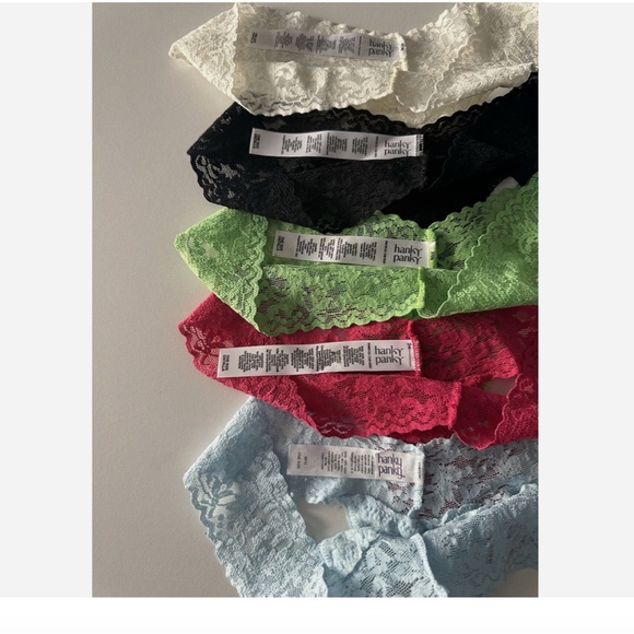 NEW Hanky Panky Assorted 5-Pack Low Rise Thongs One Size - Picture 6 of 7